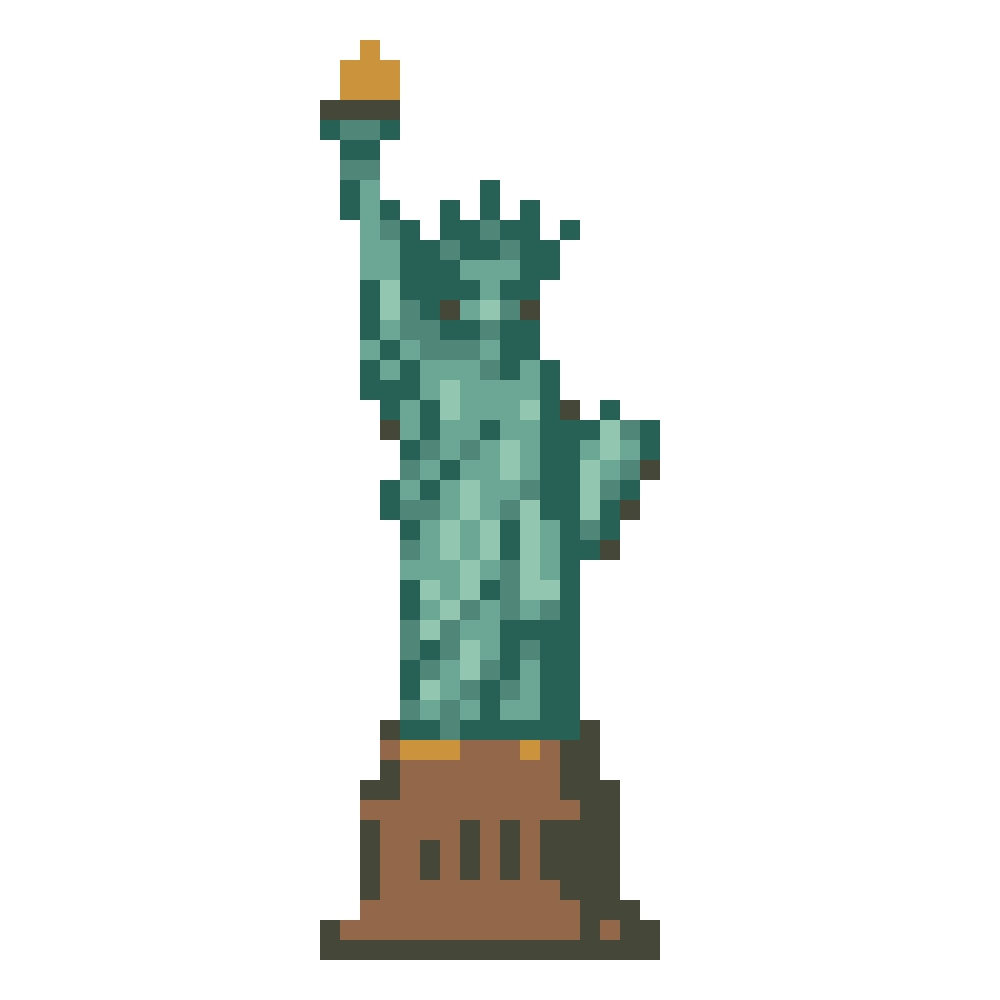 Statue of Liberty — Pixel World Tour patterns