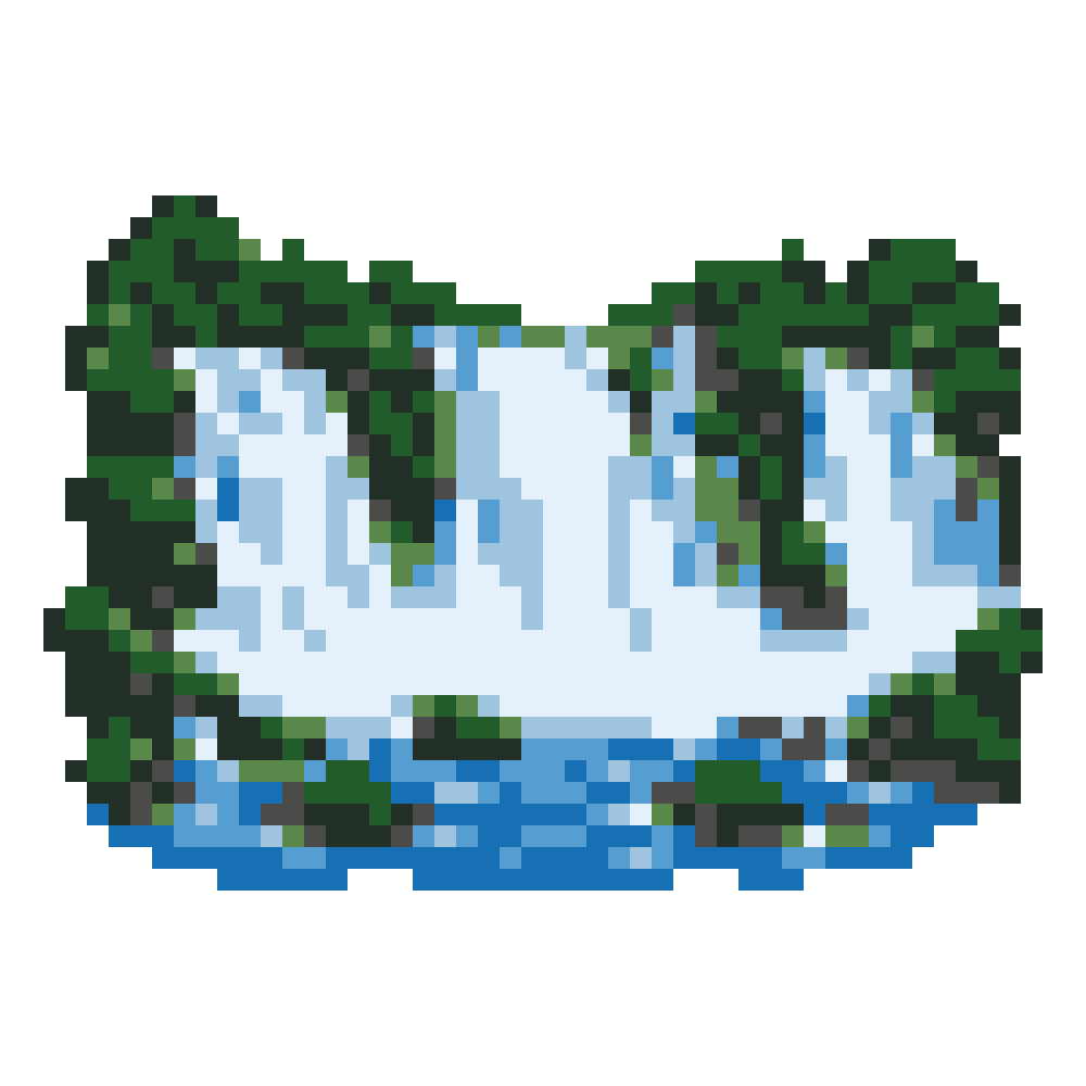Iguazu Falls — Pixel World Tour patterns