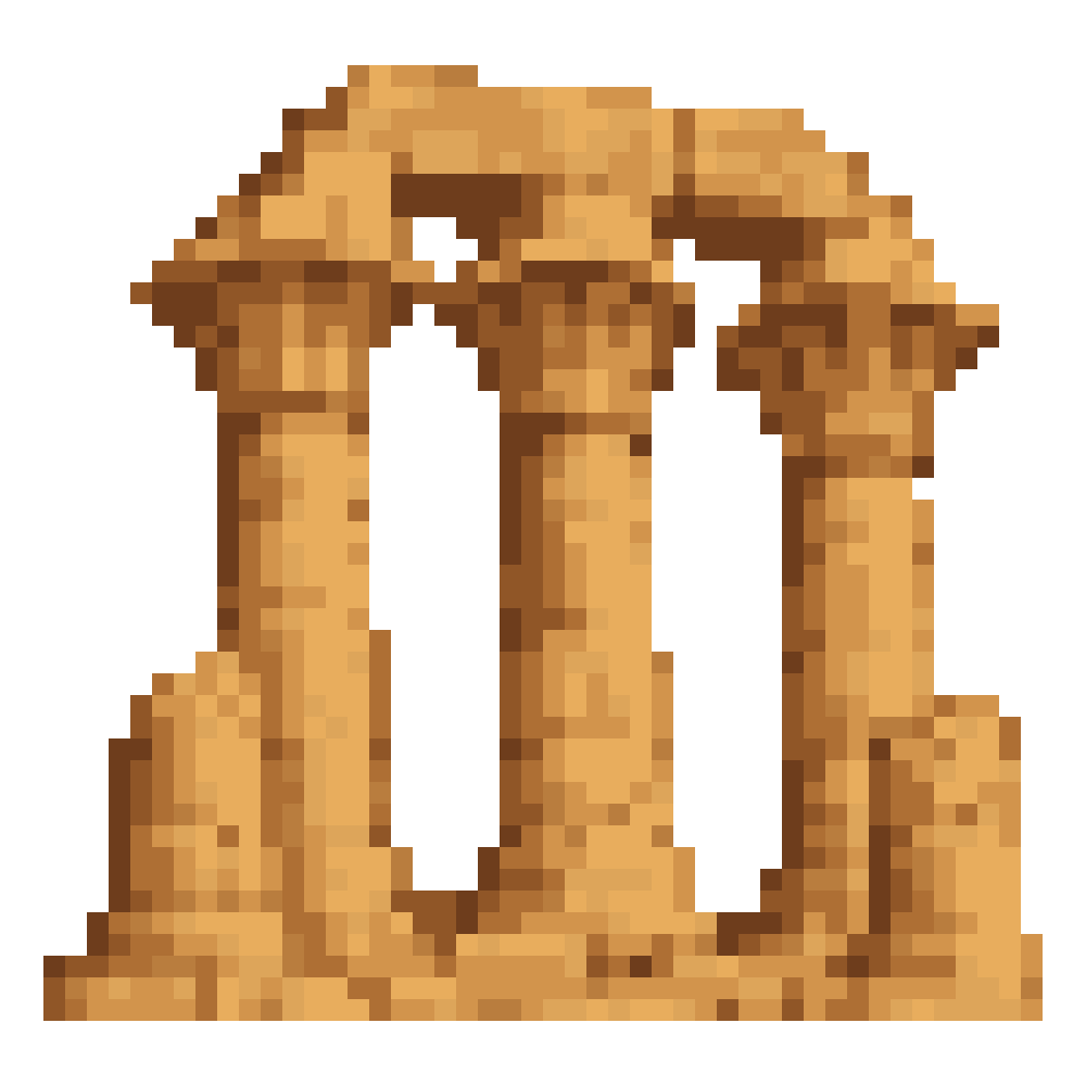 Karnak Temple Columns — Pixel World Tour patterns