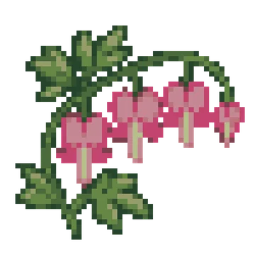 Bleeding Heart Flowers — Plants & Nature patterns