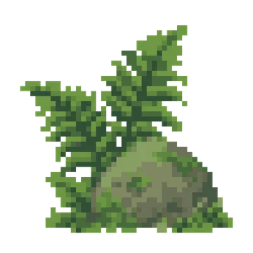Ferns by a Stone — Plants & Nature patterns