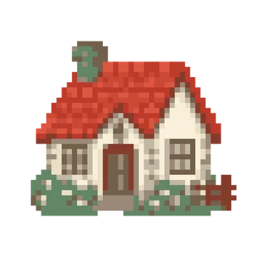 Red Roof Cottage — Tiny Town & Transport patterns