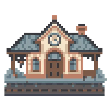 Tiny Train Station — Tiny Town & Transport patterns