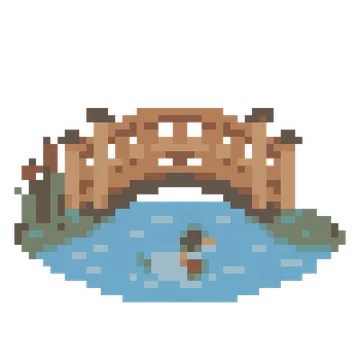 Duck Pond Bridge — Tiny Town & Transport patterns