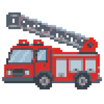 Fire Engine Ladder — Tiny Town & Transport patterns