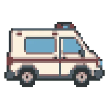 Ambulance Van — Tiny Town & Transport patterns