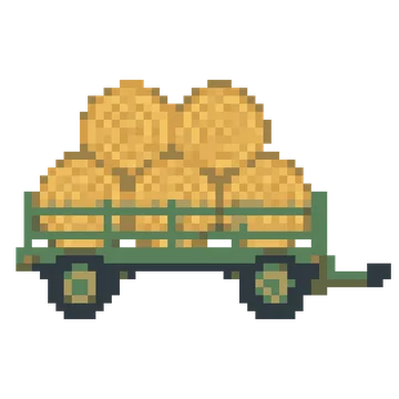 Hay Bale Trailer — Tiny Town & Transport patterns