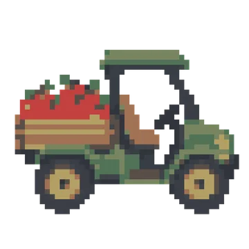 Orchard Utility Cart — Tiny Town & Transport patterns