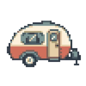 Teardrop Caravan — Tiny Town & Transport patterns