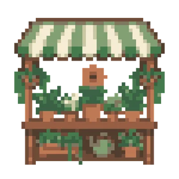 Plant Nursery Stall — Tiny Town & Transport patterns