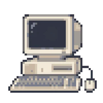 Retro Desktop Computer — Trendy Life patterns